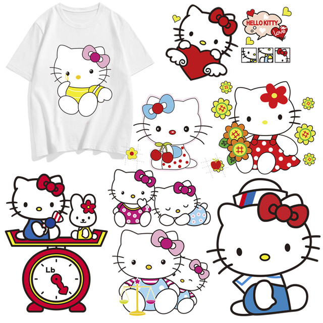 Hello Kitty Patch Clothes, Hello Kitty Iron Transfer